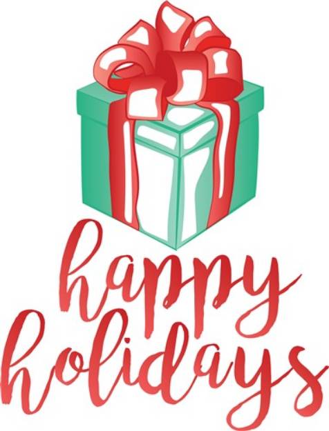 Picture of Happy Holidays SVG File