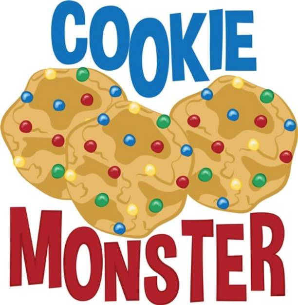 Picture of Cookie Monster SVG File