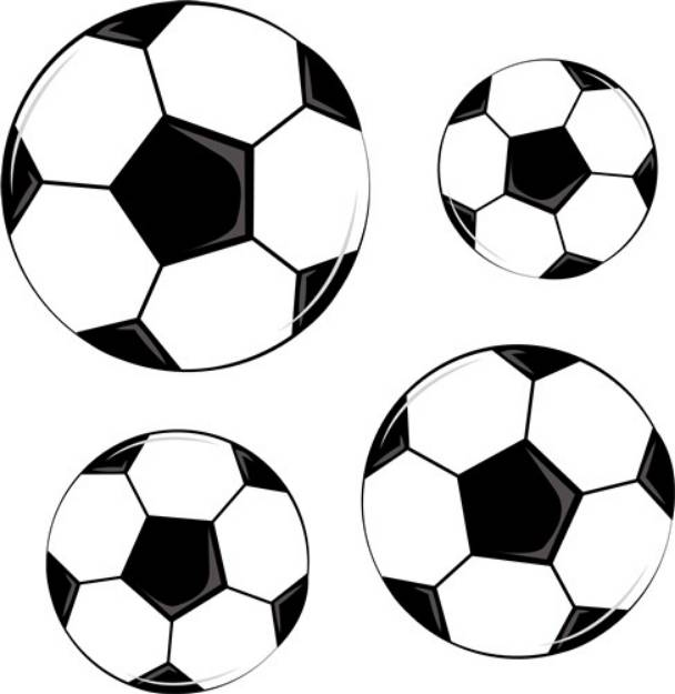 Picture of Soccer Balls SVG File