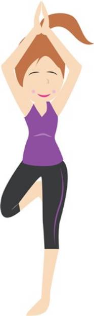 Picture of Yoga Lady SVG File