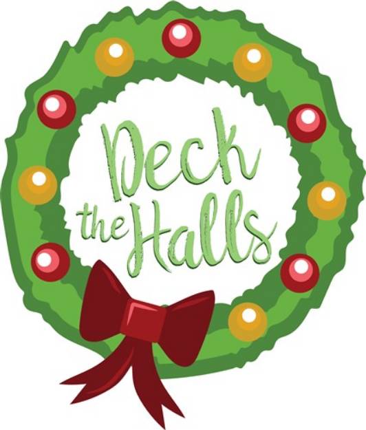 Picture of Deck The Halls SVG File