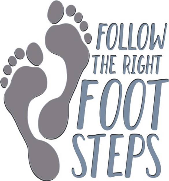 Picture of Foot Steps SVG File