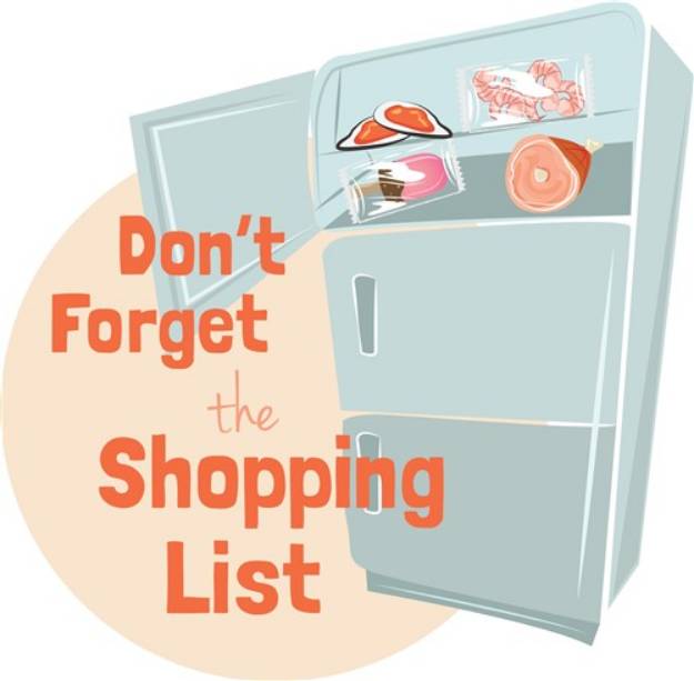 Picture of Shopping List SVG File