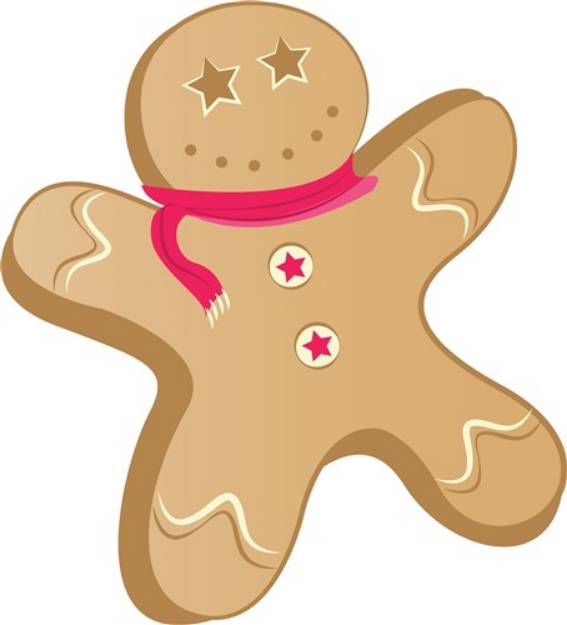 Picture of Gingerbread Man SVG File