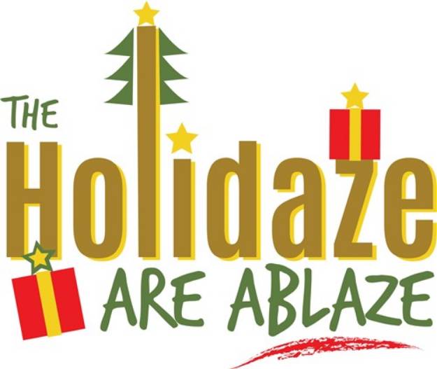 Picture of Holidaze Ablaze SVG File