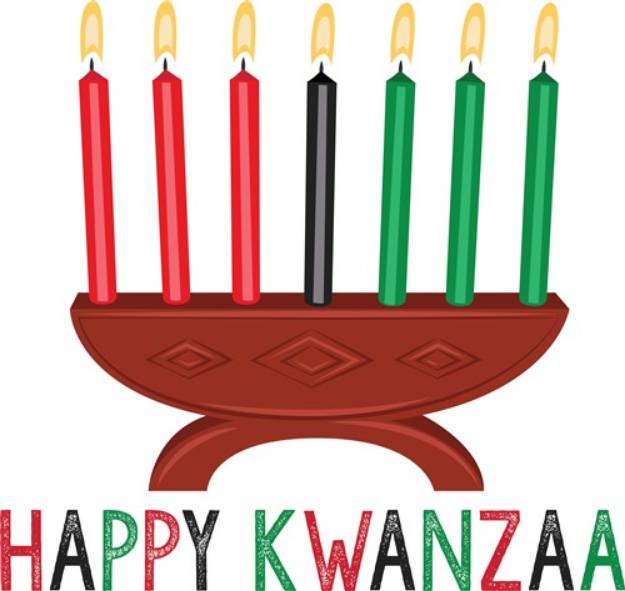 Picture of Happy Kwanzaa SVG File