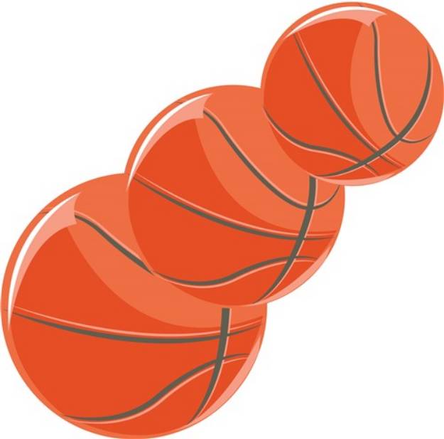 Picture of Basketballs SVG File