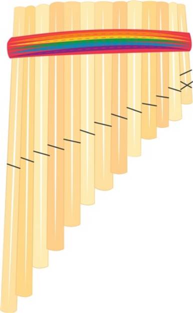 Picture of Pan Flute SVG File