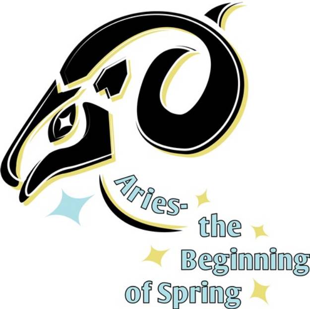 Picture of Aries Spring SVG File