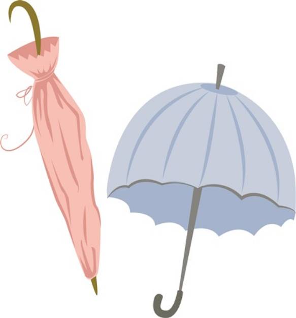 Picture of Umbrellas SVG File