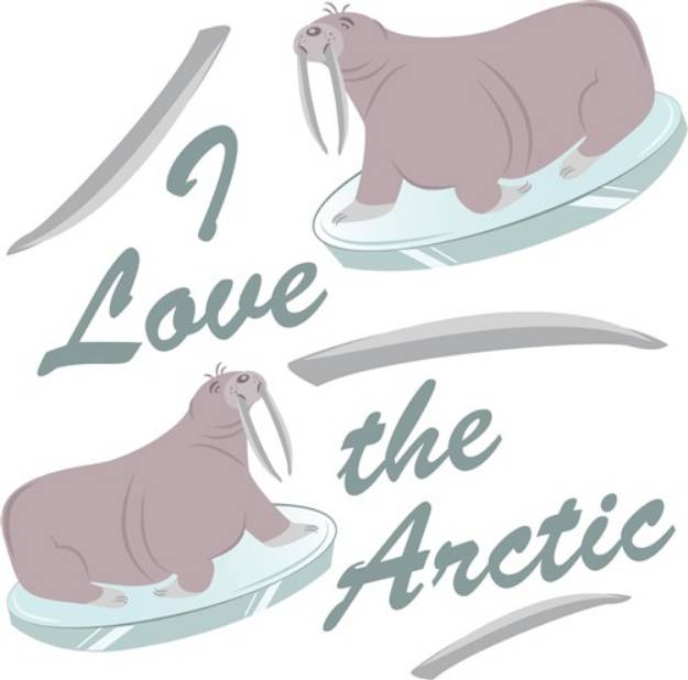 Picture of Love The Artic SVG File