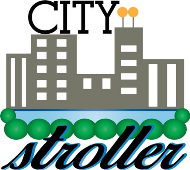 Picture of City Stroller SVG File