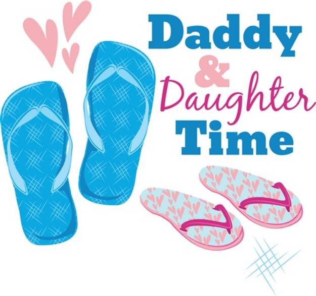 Picture of Daddy & Daughter SVG File