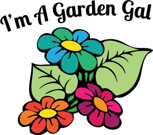 Picture of Garden Gal SVG File