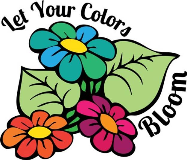 Picture of Colors Bloom SVG File