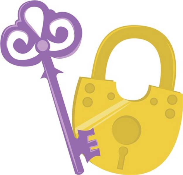 Picture of Lock & Key SVG File