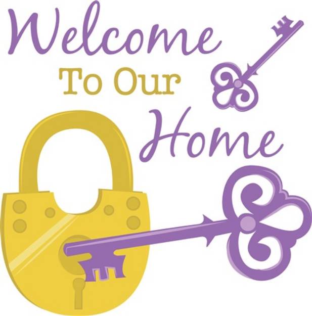 Picture of Welcome Home SVG File