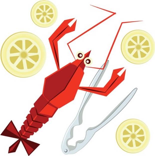 Picture of Lobster Dinner SVG File