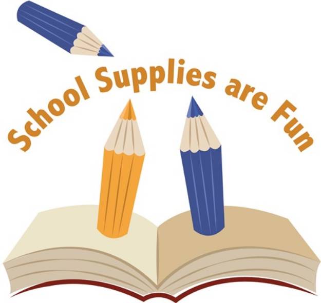 Picture of School Supplies SVG File