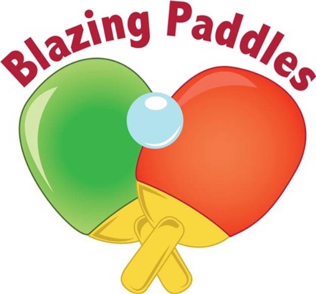 Picture of Blazing Paddles SVG File