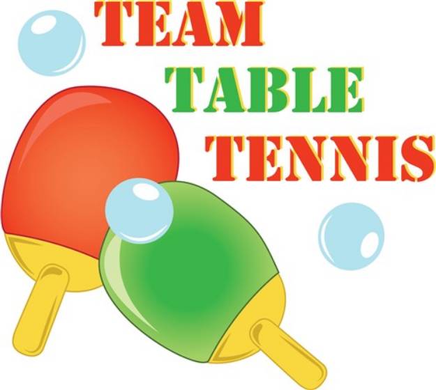 Picture of Team Table Tennis SVG File