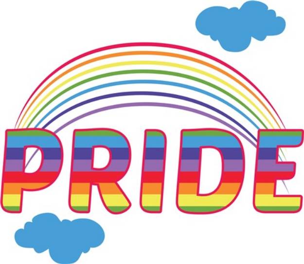 Picture of Pride Rainbow SVG File