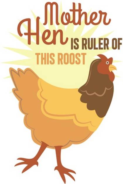 Picture of Mother Hen SVG File