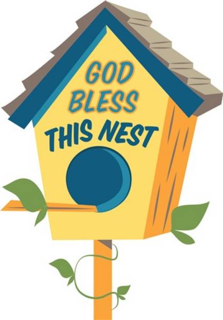 Picture of Bless This Nest SVG File