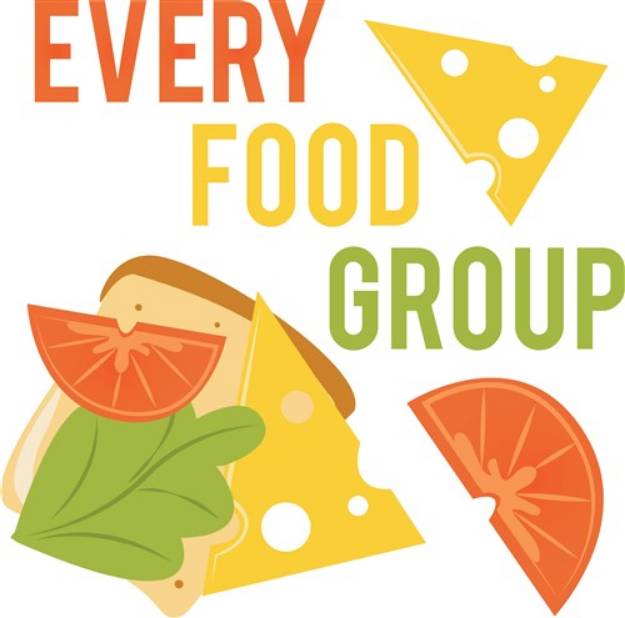 Picture of Every Food Group SVG File