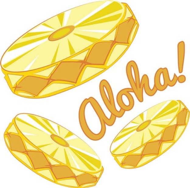 Picture of Aloha Pineapple SVG File