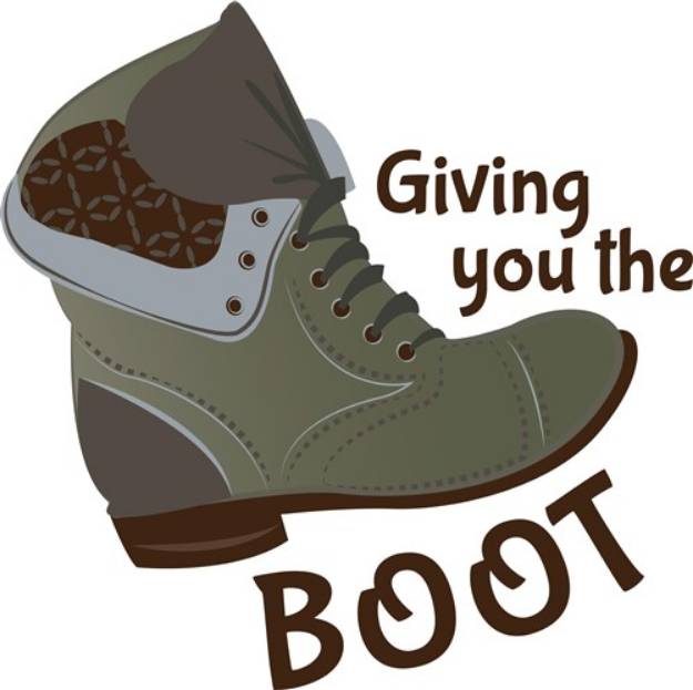 Picture of Giving You Boot SVG File