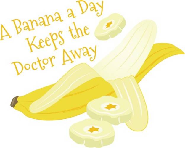 Picture of Banana A Day SVG File