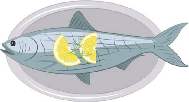 Picture of Fish Dinner SVG File