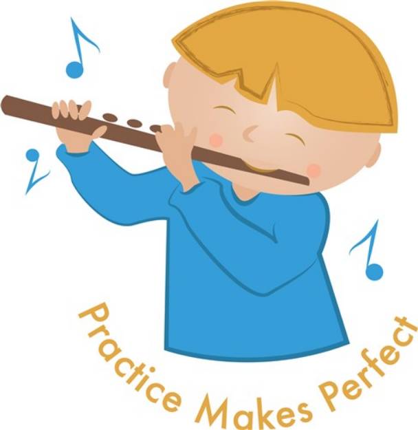 Picture of Flute Practice SVG File