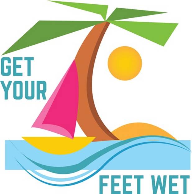 Picture of Get Feet Wet SVG File