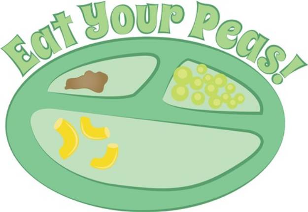 Picture of Eat Your Peas SVG File