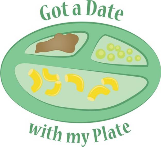 Picture of Date With Plate SVG File