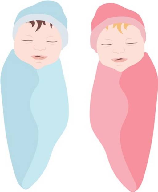 Picture of Newborn Babies SVG File