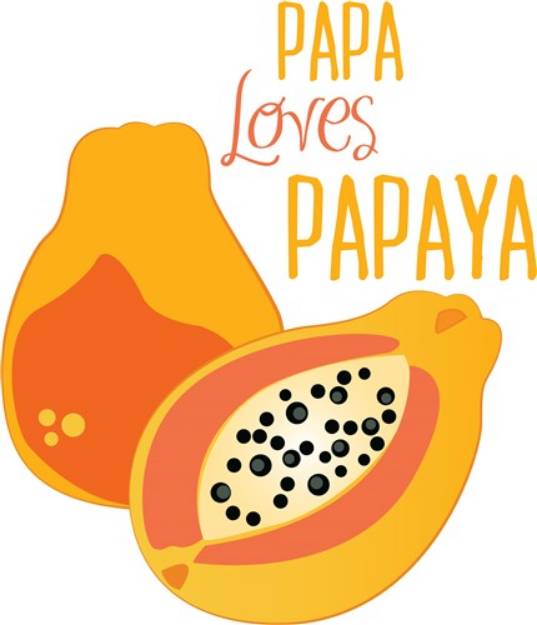 Picture of Loves Papaya SVG File