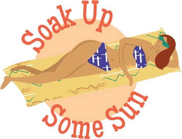 Picture of Soak Up Sun SVG File