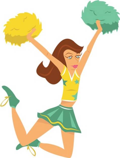 Picture of Cheerleader SVG File