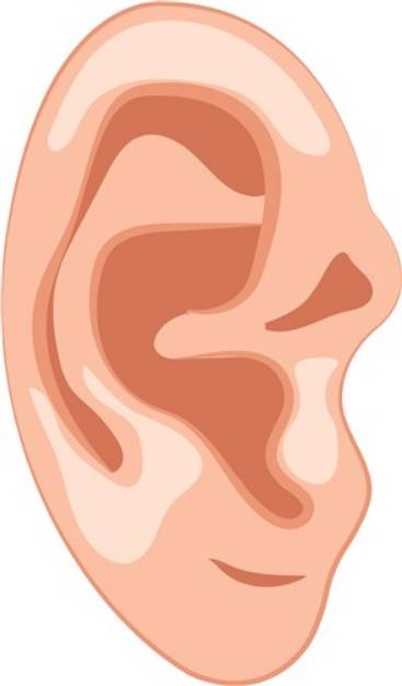Picture of Human Ear SVG File