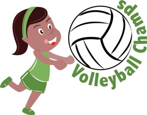 Picture of Volleyball Champs SVG File