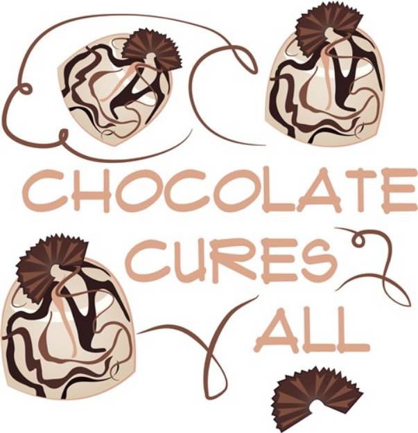 Picture of Chocolate Cures SVG File