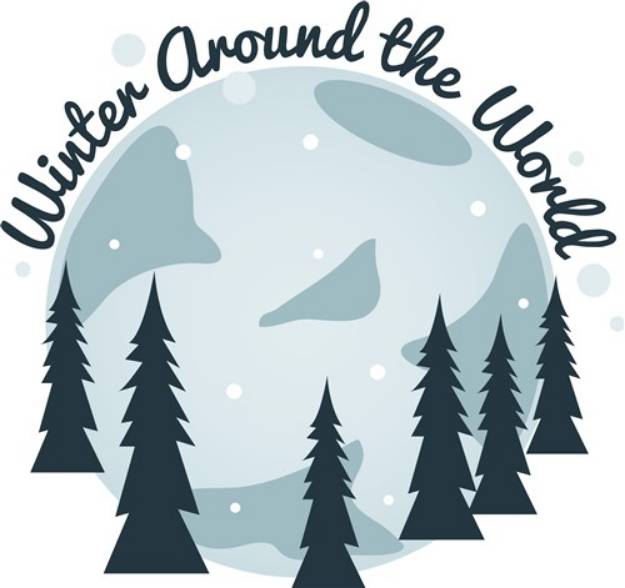 Picture of Winter Around World SVG File