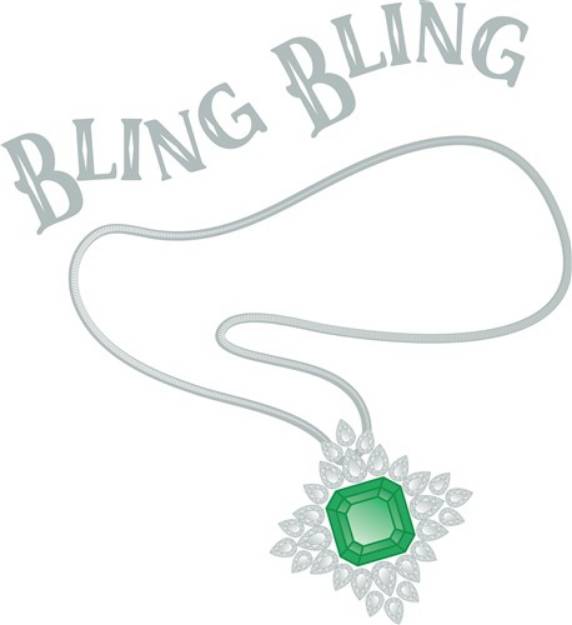 Picture of Bling Necklace SVG File