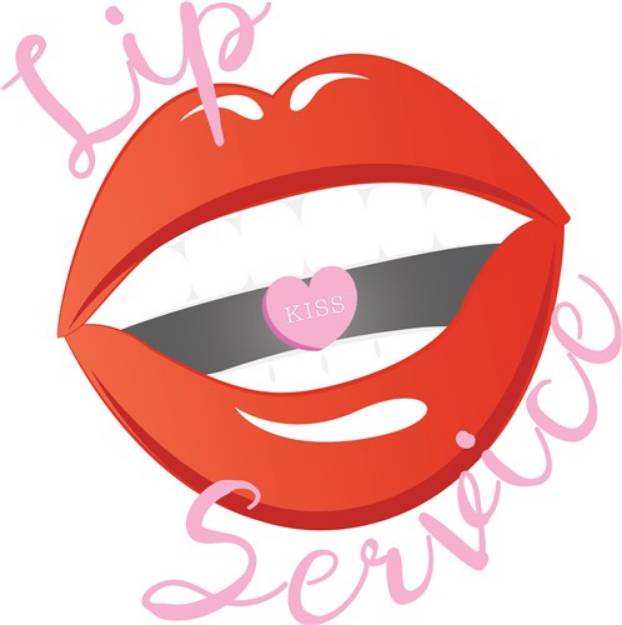 Picture of Lip Service SVG File