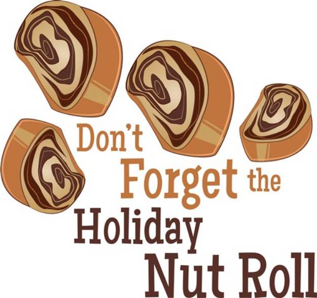 Picture of Holiday Nut Roll SVG File