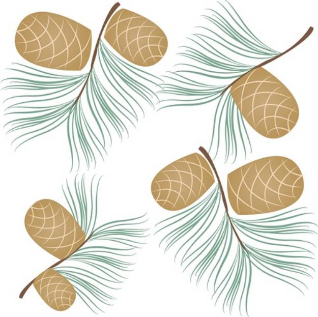 Picture of Pine Cones SVG File