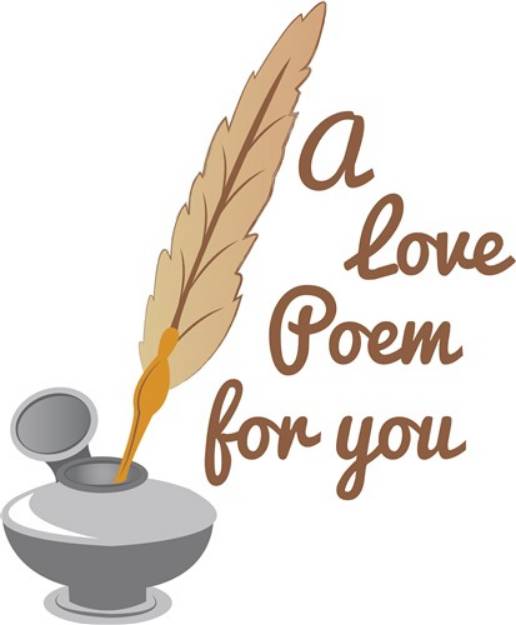 Picture of Love Poem SVG File